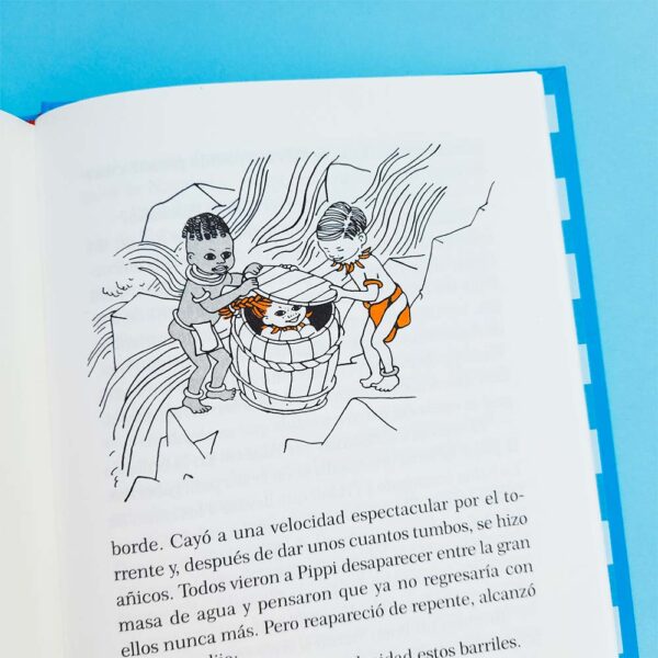 Libro-ilustracion-Pippi-calzaslargas-en-los-mares-del-sur-kokinos-astrid-lindgren-novela