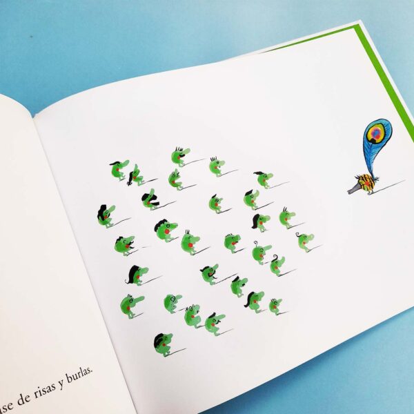 Todos-menos-uno-Eric-Battut-08-Libro-ilustrado-ilustracion-GATOPEZ-LIBRERIA semilla igualdad diversidad planta arbol crecer cambiar