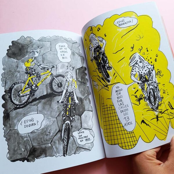todas las bicicletas que tuve-power paola-musaraña-musaraña editora-bicicleta-bicicletas-ciclos-ciclos de vida-biografia-vivencias-relaciones que marcan-crecer-bicicleta Chopper-Mountain bike-bicibleta Diamant-bicicleta Giant-Aurorita-paris-quito-bogota-medillin-cali-buenos aires-fanzine-zine-comiquera-mujeres en el comic-ilustradora-ilustracion-novela grafica-comics-historia de vida-comic-andar en bicicleta-gato-pez-gatopez-gatopez libreria-libreria-tienda de libros-comic under